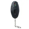 3 IN1 Analisador de ￡lcool Mini lanterna LED Keychain Alcoolimetro B￴requista Gadgets de estacionamento Testador de ￡lcool digital com Timer de rel￳gio LCD