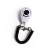 14 färger Pet Bark Clicker Avskräckande tränare Pet Hund Valpträning Justerbart ljud handled Nyckelring Universal Hund Training Clicker