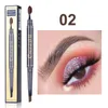 2 in 1 Eyebrow Pencil Eyebrow Brush Longlasting Natural Eyebrow Pen Waterproof Black Cosmetics Paint Tattoo Eye brow Makeup4774070