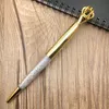 New Diamond Crown Ballpoint Pens Classical Rosegold Silver Gold Metal Pen مع Bling Little Crystal Student Writing Gift5375947