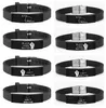 Bracelets en silicone Black Lives Matter I Cant Breathe Bracelets pour Hommes Femmes Fashion Design Protest Noir Lettres Réglables Bracelet Bijoux