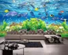 Papier peint personnalisé 3D le monde sous-marin le plus clair du pays salon chambre restaurant TV fond mur papel de parede1