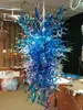 ランプクラシックブルー吹きシャンデリア高品質クリスタルシャンデリアモダンなLEDライトのホームロビーの装飾