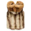 Hiver hommes luxe fourrure gilet chaud sans manches vestes grande taille manteaux à capuche moelleux fausse fourrure veste Chalecos De Hombre