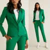 Costume vert pour mère de la mariée, 2 pièces, Blazer coupe cintrée, pantalon, tenue de soirée formelle d'affaires, 231k