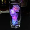 Multi Color Light-up Led Ice Cubes med byte Ljus Färgrik Touch Sensing Nattljus LED Flash Ice Block