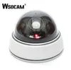 WSDCAM Hem Familj Utomhus CCTV Kamera Fake Dummy Camera Surveillance Security Dome Mini Dummy Kamera med LED Light White