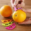 フルーツスライサープラスチックキッチンガジェットレモンオレンジ柑橘類のオープナー厚いピーラーリムーバースライサーカッターは素早くキッチンツールを剥ぎ取る