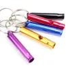 Aluminium Emergency Survival Whistle KeyChain för camping Vandring utomhus Sport EDC Tools Multifunktionell träning Whistle SC0174338133