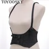 New Sexy Women Push Up Bust Strap Harness Corset belts Women Casual denim Wide belt Lady Suspender accessories Elastic Belt Y191218