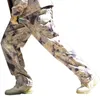 Camoufalge tad pantalon softshell sport extérieur masculin pour la randonnée de camping pantalon de vent pantalon armée de chasse tactique à pantalon pleine longueur