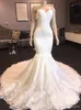 Dresses Stunning Mermaid with Detachable Train Sweetheart Lace Appliques Beaded Bridal Gowns Wedding Dress Vestidos De Noiva