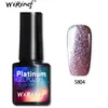 9 stuksVeel 8 ml 3D Glitter Platina UVLED Gel Nagellak SemiPermanente Kleurrijke Shining Soak Off Gel Lak7751226