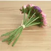 9 Uds ramo de flores artificiales de seda ranunculus flores de seda de tacto real flor de simulación para la decoración de la mesa del hogar de la boda flor falsa