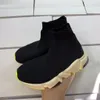 2020 all'ingrosso Triple S calzino da città in maglia respira bambini Scarpe da corsa ragazzo ragazza gioventù bambino sport Sneaker taglia 28-35