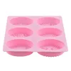 Nouvelle arrivée offre spéciale 6 cavité rose abeilles silicone savon moule savon moules silicone moules cuisson savon moules