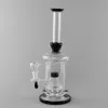 Prosty szklany Jet Black Kolor Honeycomb Szkło Bong Bubbler Rury wodne Heady Oil Rury Wodne Bongs Dab Rig Percolator Bubbler