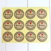 120 feuilles PCS10 Merci Red Love Love Selfadhesive Stickers Kraft Labels Cadeaux Custom Round Labels Paper Sac de mariage Supplies7661981