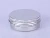 Pusty 30ml Silver Metal Albumium Kosmetyczny Słoik, 30g Solid Perfumy Opakowanie Kosmetyczne Słoik Próbka