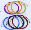 Hand made Hot Sale Waterproof Wax Bracelet Original Hand Woven Bracelet Color Mixed Color Drawstring Ladies Bracelet Free shipping GD158