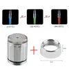 LED robinet d'eau pommeau de douche 3 couleurs changeantes capteur de température de lueur avec adaptateur pas de batterie automatique douche salle de bain accessoire