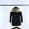 유명한 겨울 다운 자켓 여성 팜므 옥외 진짜 늑대 모피 파카 급수 따뜻한 바람 방향 두꺼운 포로 후드 재킷 manteaus doudoune 방수 방수