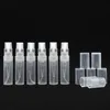 Spray de perfume de plástico Botella vacía 2ML 2G Muestra recargable Envase cosmético Mini atomizador redondo pequeño para loción Piel más suave LX5758