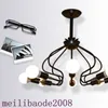 Black White Iron Octopus Ceiling Light Fixture Korean Creative Plafon Hanging Lamp Lustre Luminaria Design Foyer Clothing MYY