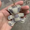 Acessórios para cadeias de urso de gato anéis de borla PU PU CEARO TEDDY CAYCHAINS SACA DE JOIXAS CHARMS DESIGN PENENTE DE PENENTE DE PENENTE