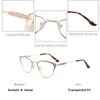 Gros-Métal Femme Lunettes Optiques Cadre Mode Breezy Cat Eye Lunettes Framer Lecture et Ordinateur De Haute Qualité # 3743