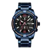 NIBOSI Orologi da uomo Top Brand di lusso al quarzo da uomo calendario militare quadrante grande orologio sportivo impermeabile Relogio Masculino