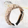 NEW Pearl Headband Simple Knotted Hair Hoop Headdress Bow Design hairband Boutique Hair Sticks Charming Hair Accessory Free Ship