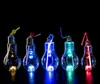 Drinkware Bulb Shape Water Bottle 300ml 400ml 500ml LED Lighting Clear Cup Colorfull Lamp Glowing Beverage Juice Milky Bottles Cup Bar Kitchen