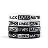 Black Lives Matter Siliconen polsbandje Ik kan niet ademen zwarte siliconen rubberen armband armbanden voor mannen vrouwen geschenken feest gunst rra3147