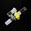 Glass Reclaim Catcher Adapter 14 mm 18 mm męski staw żeński Recourceer z plastikowym klipsem do palenia akcesoria