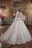 2019 Blush Pink Queen Abiti da sposa Sweetheart Pizzo Ball Gown Abiti da sposa Sweep Train Backless Quinceanera Abiti Plus Size