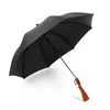 التمويه مظلة بقاء 98 كيلو طويل مقبض المظلات شبه التلقائي للطي الشمس الصيد التنزه مظلة بندقية مقبض المظلات GGA2449