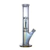 12.5 inch glass water bongs rainbow glass bong Luminous Beaker Bong hookah water pipes with 14mm glass bowl joint Downstem for smoking