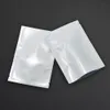 Multi-size 200pcs/lot White Aluminum Foil Flat Open Top Vacuum Food Storage Bag Scented Tea Coffee Heat Sealable Mylar Package Pouches