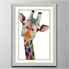 Giraffe Home Handmade Cross Stitch Craft Tools Embroidery NeedleWorkセットCanvas DMC 14CT /11CTでカウントされた印刷