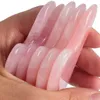 Guasha Natural Stone Rose Quartz Rosto Massageador Ferramentas de Cuidados de Raspagem Pad Pescoço Para Trás Cabeça Saúde Massagem Corporal de Relaxamento LX7830