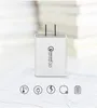 Szybkie ładowanie QC3.0 USB ładowarka USB 18W Szybka ładowarka Travel Travel Wall Universal Chargers do telefonu dla Samsung Xiaomi