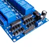 5 pçs / lote 12 V 16 Canais Módulo de Relé Placa de Interface Para PIC ARM DSP PLC W / Optoacoplador Proteção LM2576 Poder freeshipping