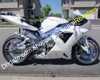 Motorcykeldelar för Yamaha YZF R1 YZF-R1 YZFR1 YZF1000 1000 02 03 2002 2003 ABS WHITE FAIRING KIT (formsprutning)