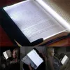 Platt platta led bok ljus läsning inomhus belysning bärbar resepanel sovsal skrivbord lampa öga för studenter sovrum