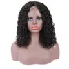 13x4 Rendas dianteiras de renda curta curly bob perucas 250% de densidade lace cabelo humano perucas do cabelo virgem malaio