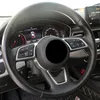カースタイリングステアリングホイール装飾フレームカバートリム ABS アウディ A3 8V A4 B9 A5 2017-2019 インテリア自動車アクセサリー