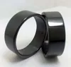 whole 100 Pcs Silver Black Plain Band stainless steel rings fashion wedding band Couples ring jewelry ring262K