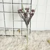 10 stks / partij simulatie 9 hoofden chrysanthemum zachte lijm plastic boeket kunstmatige bloem voor huisdecoratie bruiloft plant muur nep bloemen