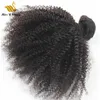 4A 4B 4C AFRO Kinky Kıvırcık İnsan Saç Dokuma Demetleri Bakire Hairextensions Keçiksüz Hizalı 10-20 inç